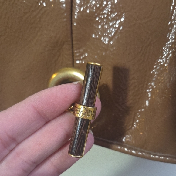 Yves Saint Laurent Pattent Leather Hobo - Picture 2 of 10